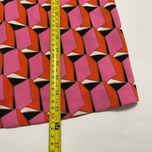 Diane Von Furstenberg Dress Womens 14 Pink Retro Geo Limited Edition Target NEW - Picture 10 of 10
